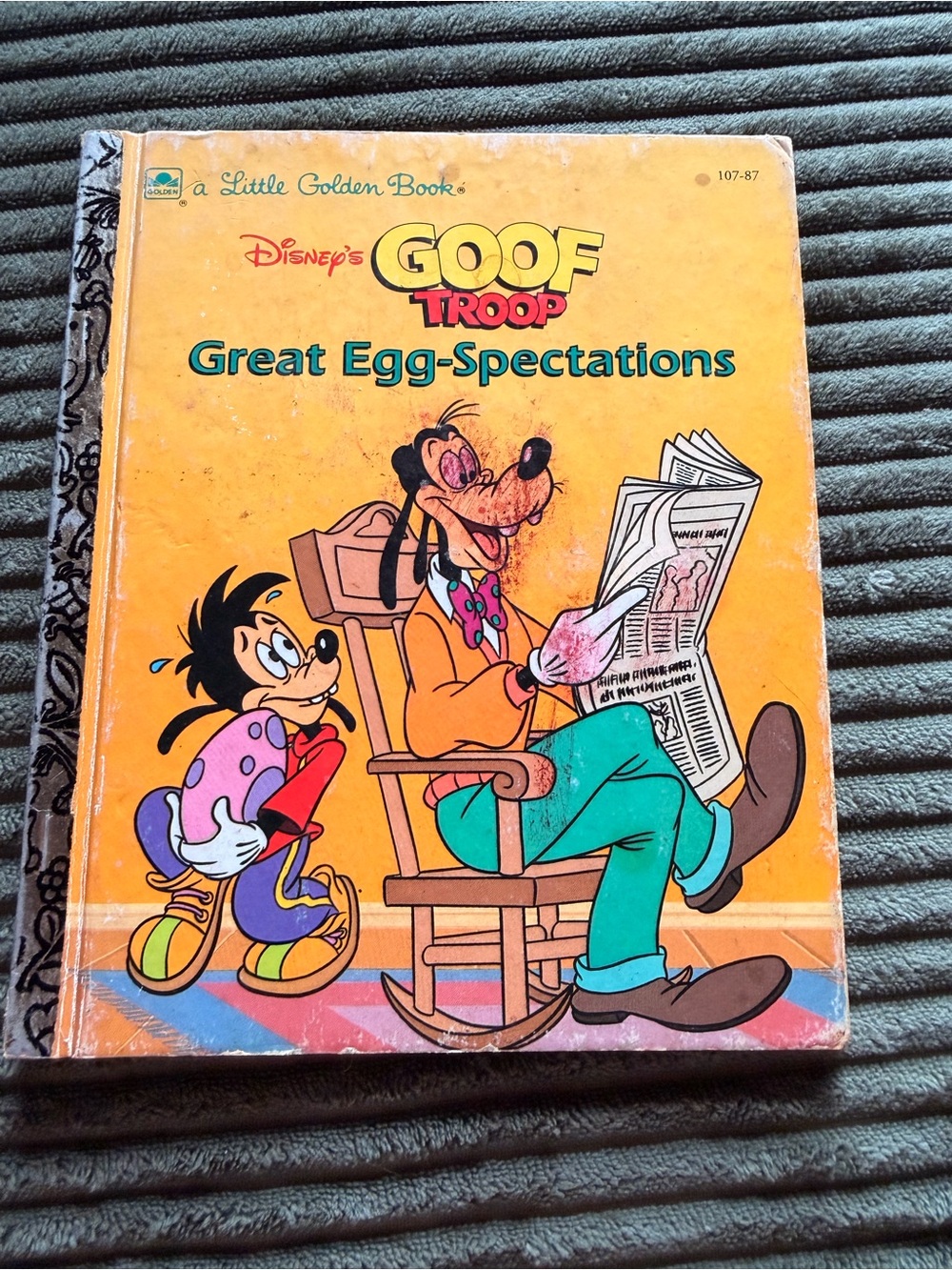 Disney's Goof Troop "Great Egg-Spectations" Little Golden Book - Damaged